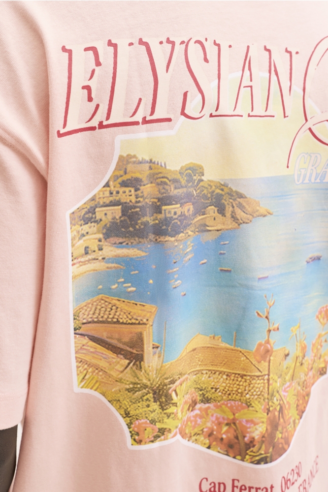Jack & Jones oranje heren t-shirt | Close up