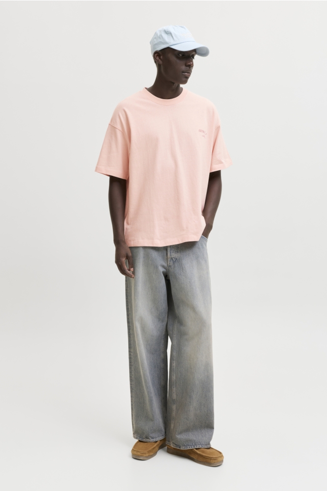 Jack & Jones oranje heren t-shirt | Model
