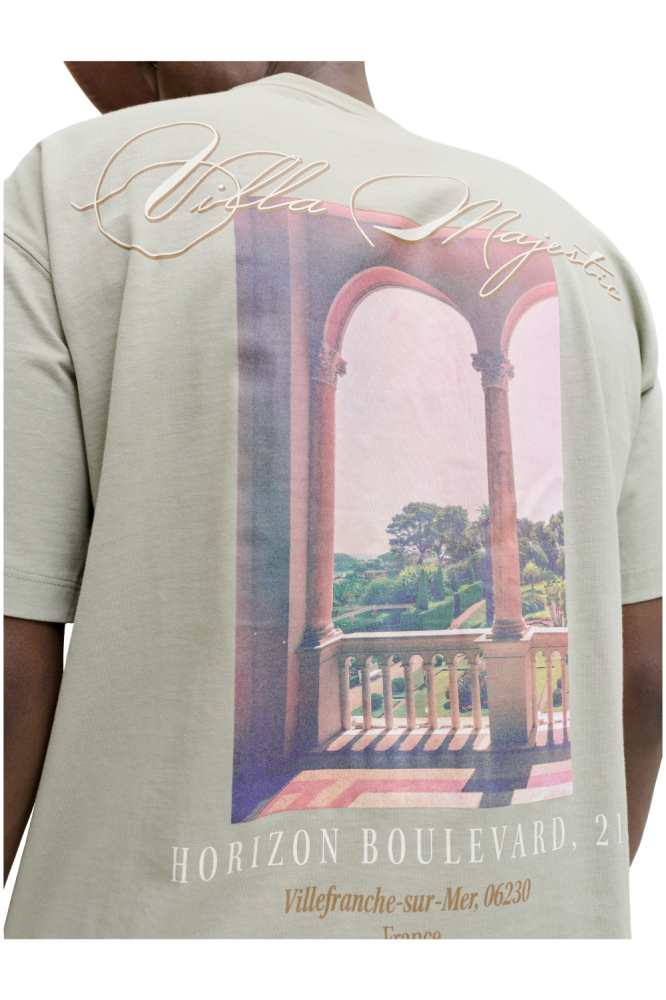 Jack & Jones groene heren t-shirt | Close up