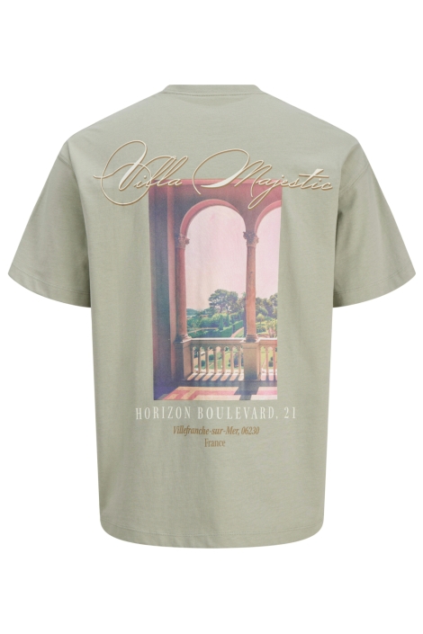Jack & Jones groene heren t-shirt | Model achteraanzicht