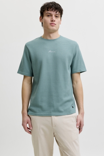 Jack & Jones T-shirt JPRBLAFRANCO SS TEE CREW NECK SMU 12175825 Sagebrush Green