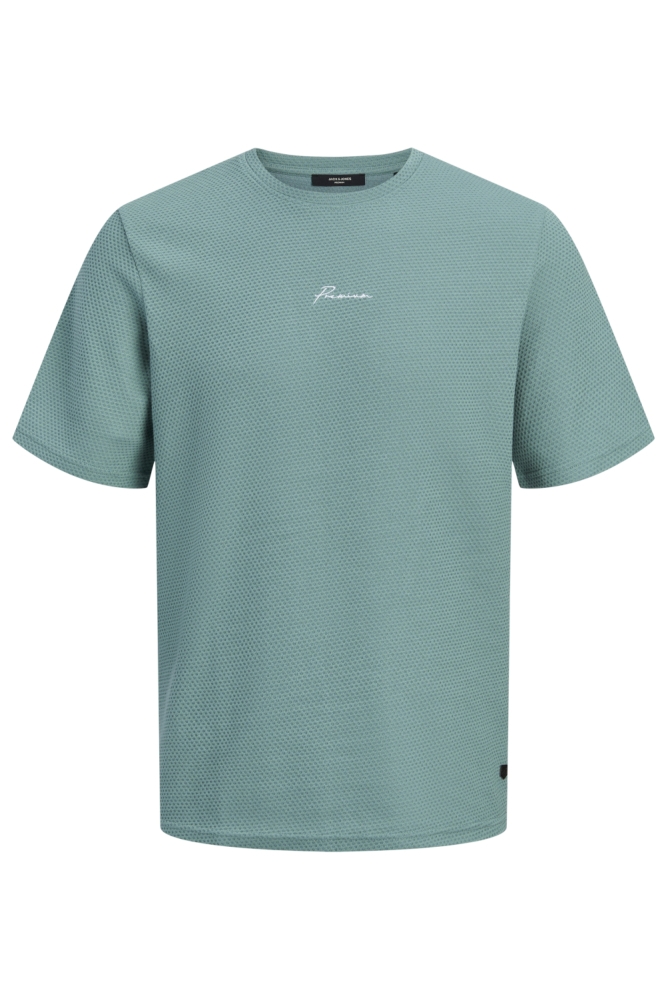 Jack & Jones groene heren t-shirt | Vooraanzicht