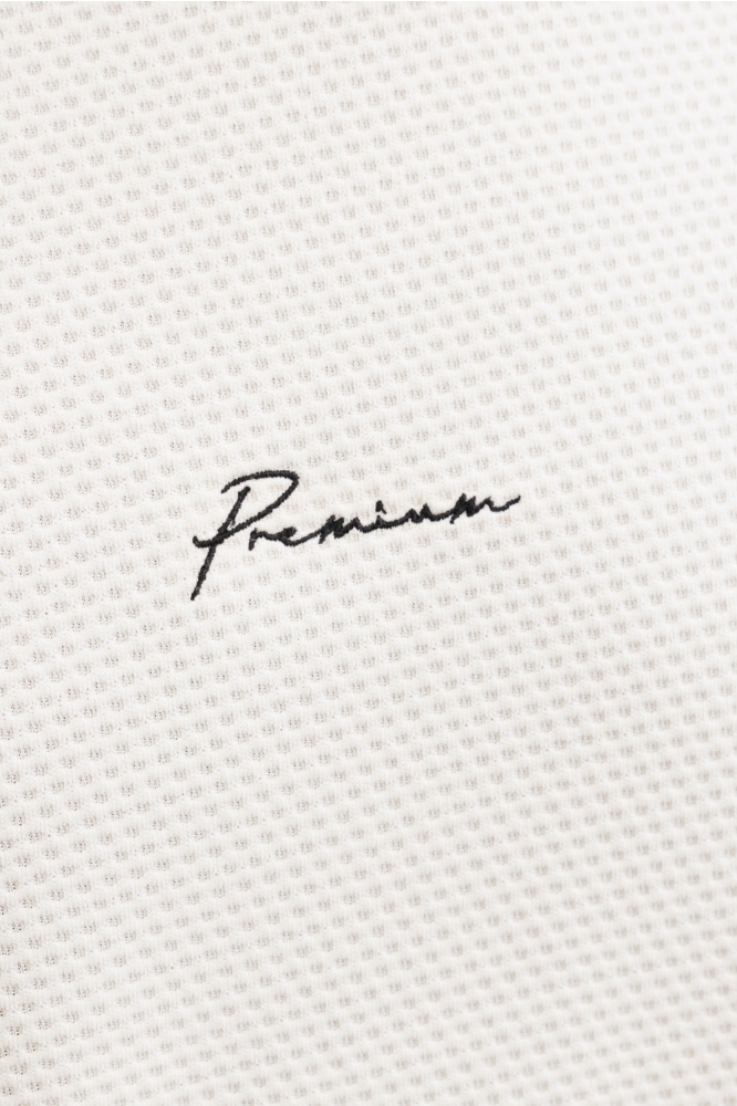 Jack & Jones ecru heren t-shirt | Close up