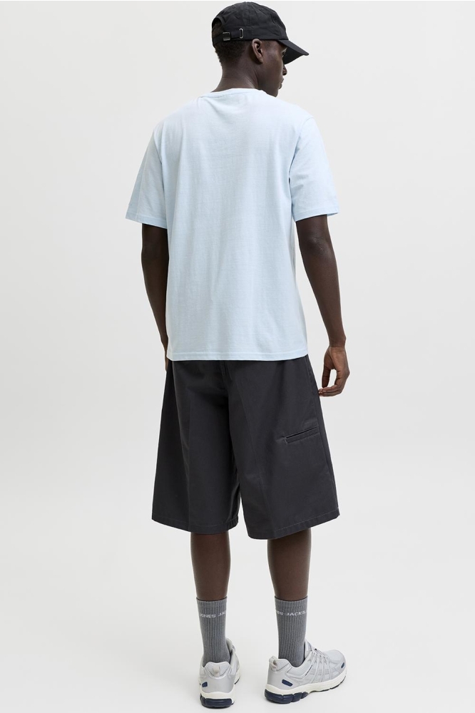 Jack & Jones blauwe heren t-shirt | Model achteraanzicht