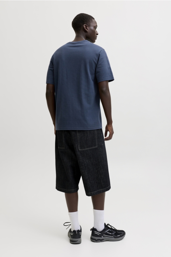 Jack & Jones blauwe heren t-shirt | Model achteraanzicht