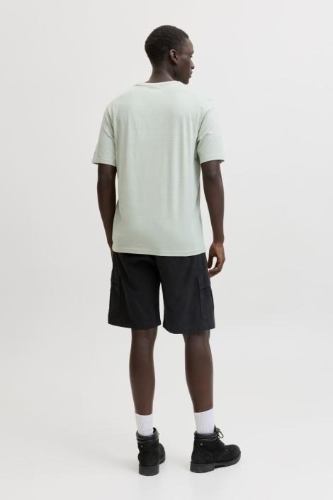 Jack & Jones groene heren t-shirt | Model achteraanzicht