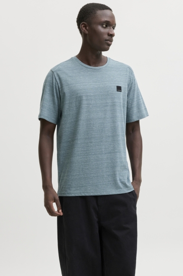 Jack & Jones T-shirt JCONEW PUFFER TEE SS CREW NECK SMU 12301696 NORTH ATLANTIC/MELANGE