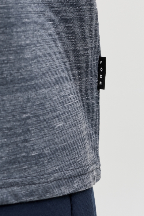 Jack & Jones blauwe heren t-shirt | Close up