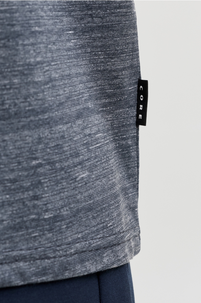 Jack & Jones blauwe heren t-shirt | Close up