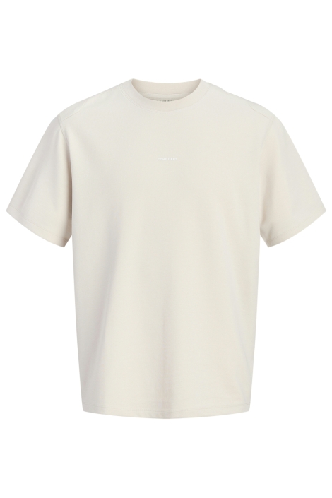 Jack & Jones beige heren t-shirt | Vooraanzicht