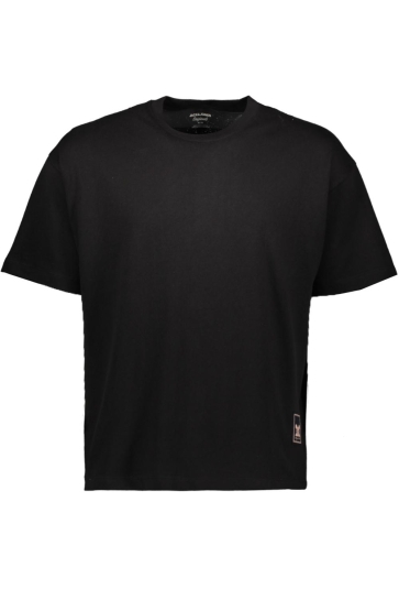 Jack & Jones jorcotedazur label back tee ss cn Zwart