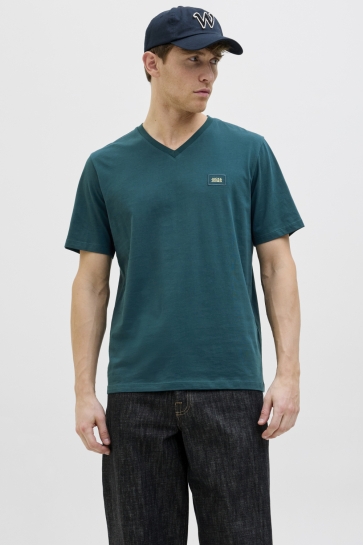 Jack & Jones jcoreach tee ss v-neck weh24 smu Groen