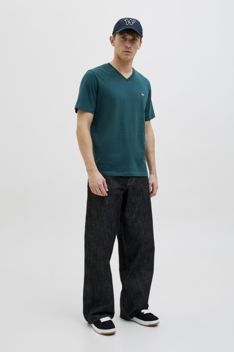 Jack & Jones groene heren t-shirt | Model