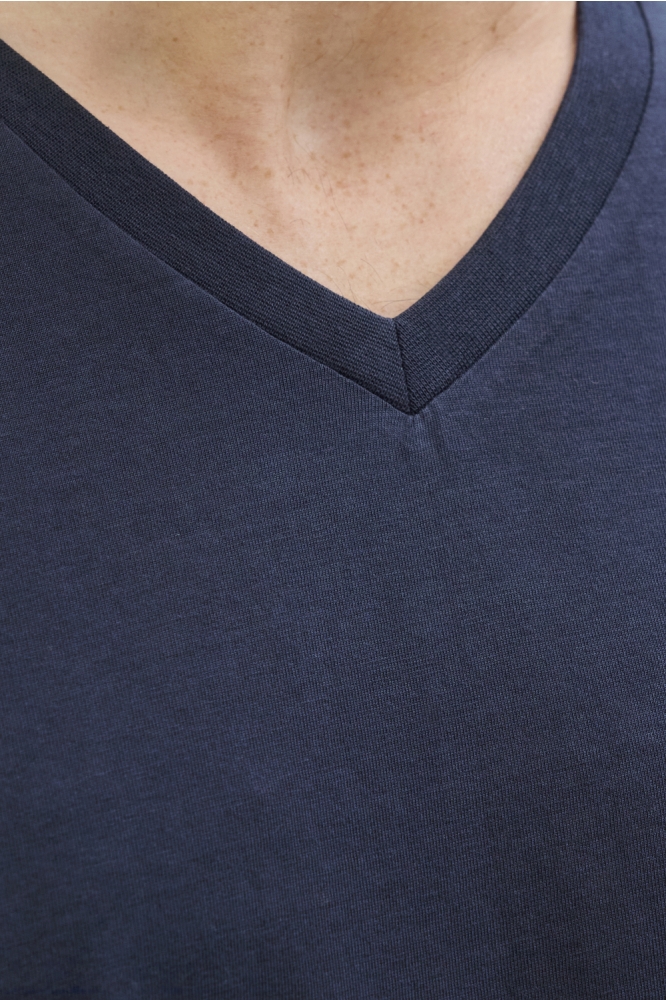 Jack & Jones blauwe heren t-shirt | Close up