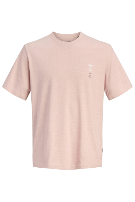 Jack & Jones roze heren t-shirt | Vooraanzicht