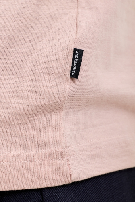 Jack & Jones roze heren t-shirt | Kleurstaal