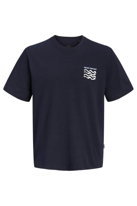 Jack & Jones blauwe heren t-shirt | Vooraanzicht