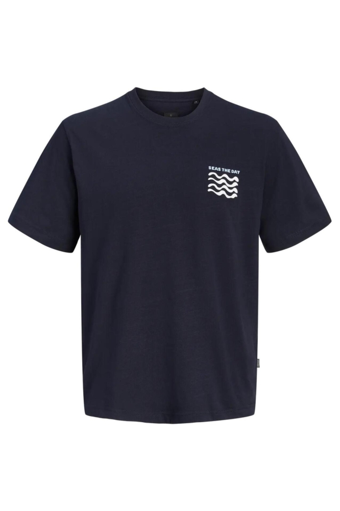 Jack & Jones blauwe heren t-shirt | Vooraanzicht