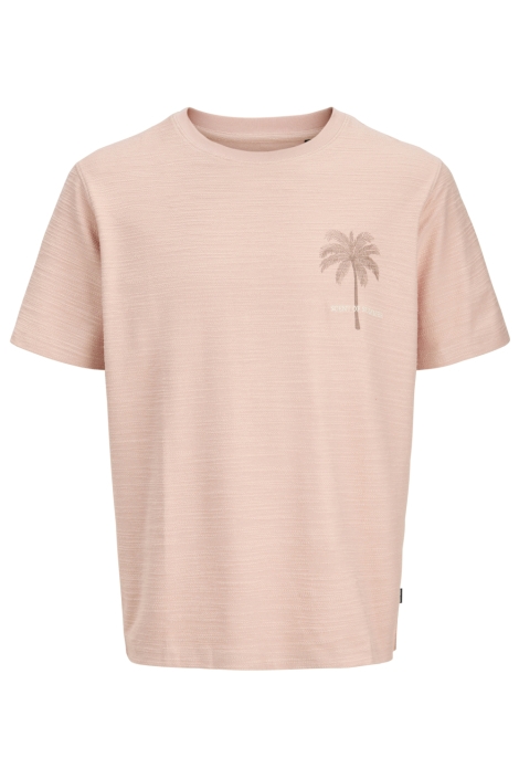 Jack & Jones roze heren t-shirt | Vooraanzicht