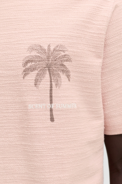 Jack & Jones roze heren t-shirt | Unique Selling Point