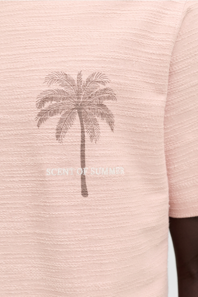 Jack & Jones roze heren t-shirt | Unique Selling Point