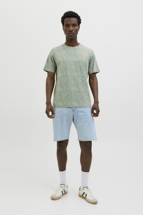 Jack & Jones groene heren t-shirt | Model