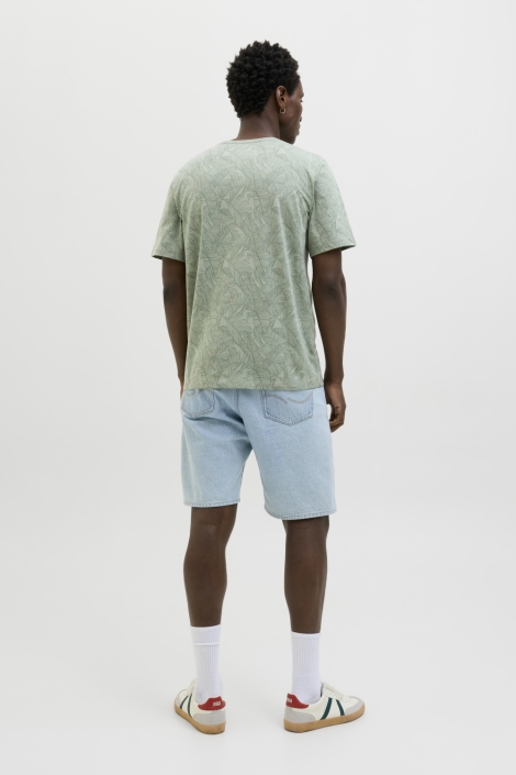 Jack & Jones groene heren t-shirt | Model
