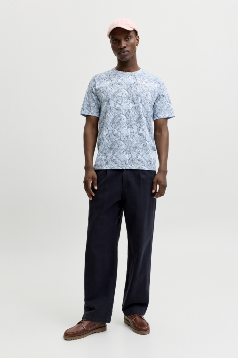 Jack & Jones blauwe heren t-shirt | Model