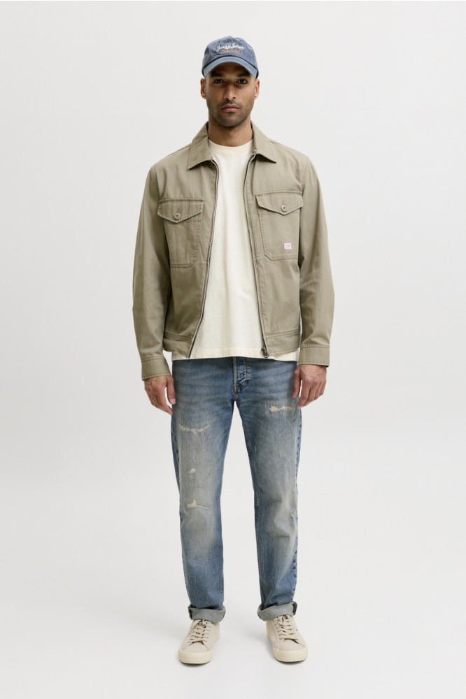 Jack & Jones ecru heren t-shirt | Model