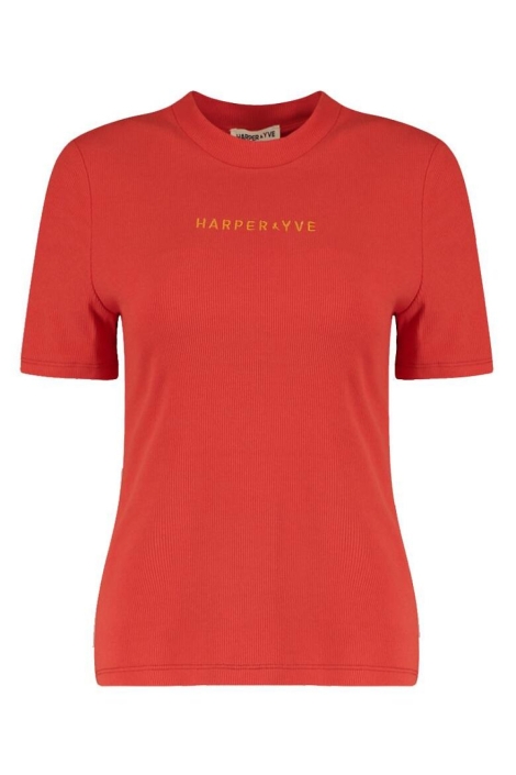 Harper & Yve rode dames t-shirt | Vooraanzicht