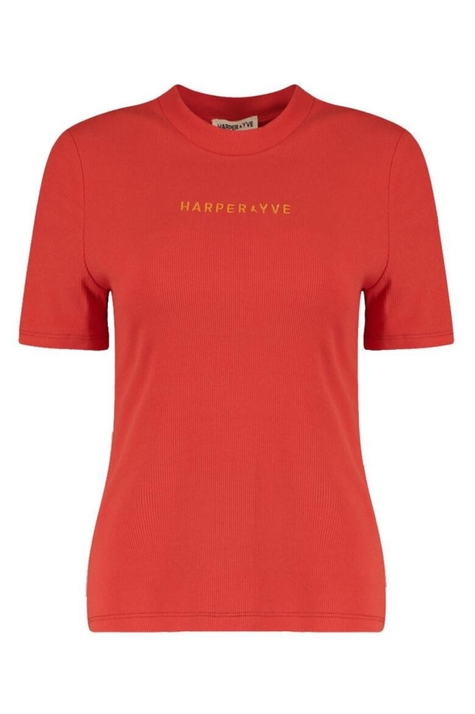Harper & Yve rode dames t-shirt | Vooraanzicht