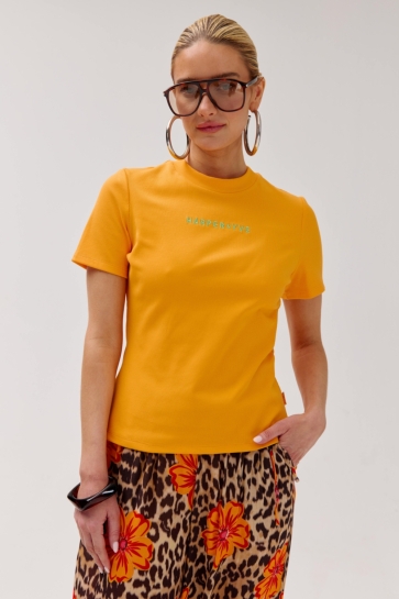 Harper & Yve T-shirt CAMMY SS HS6P415 813 blazing orange
