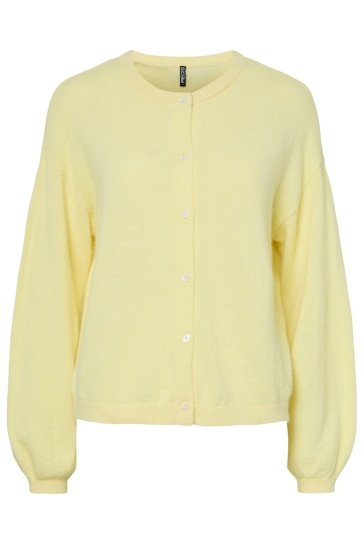 Pieces PCNAOMI LS O-NECK KNIT CARDIGAN NOO 17162283 French Vanilla/MELANGE