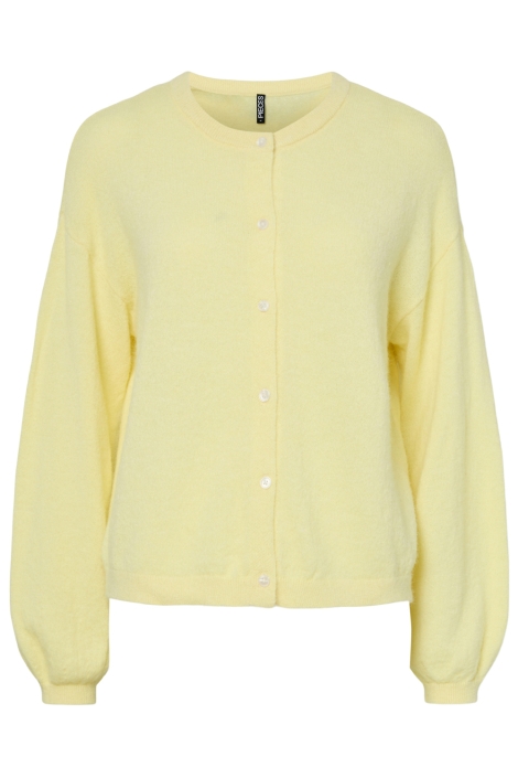 Pieces gele dames vest | Vooraanzicht