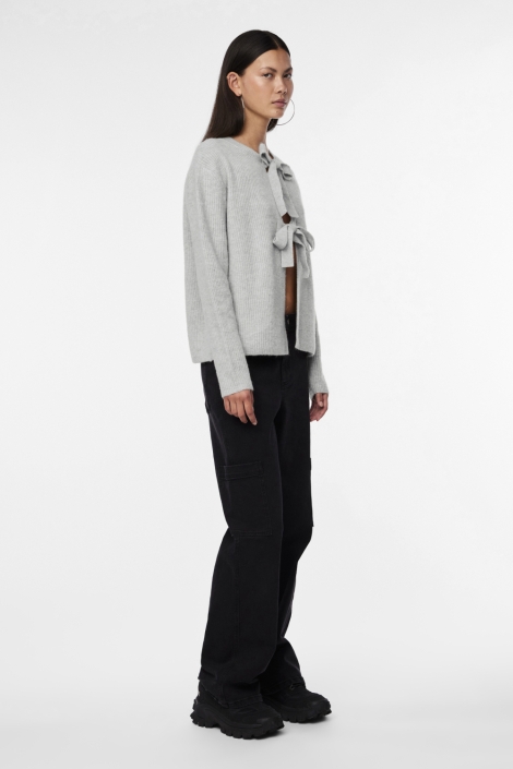 Pieces grijze dames vest | Model