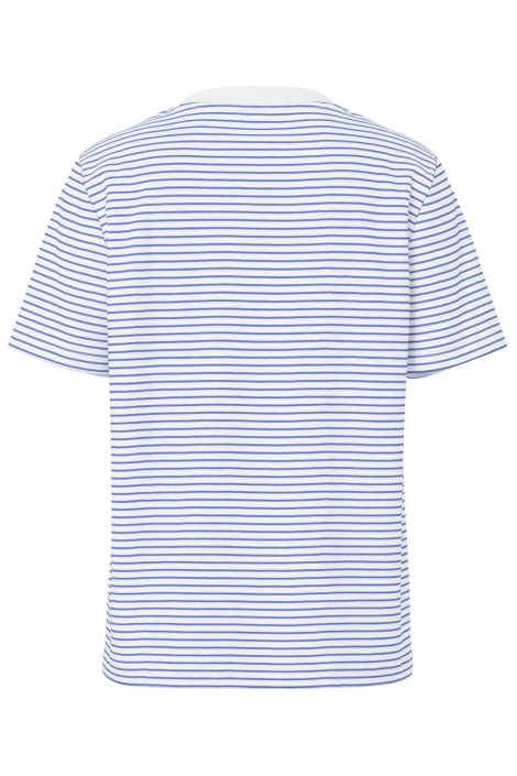 Pieces blauwe dames t-shirt | Achteraanzicht