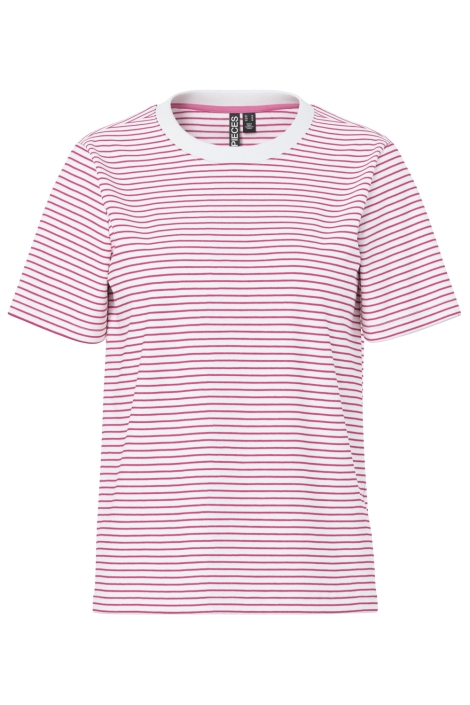 Pieces roze dames t-shirt | Vooraanzicht
