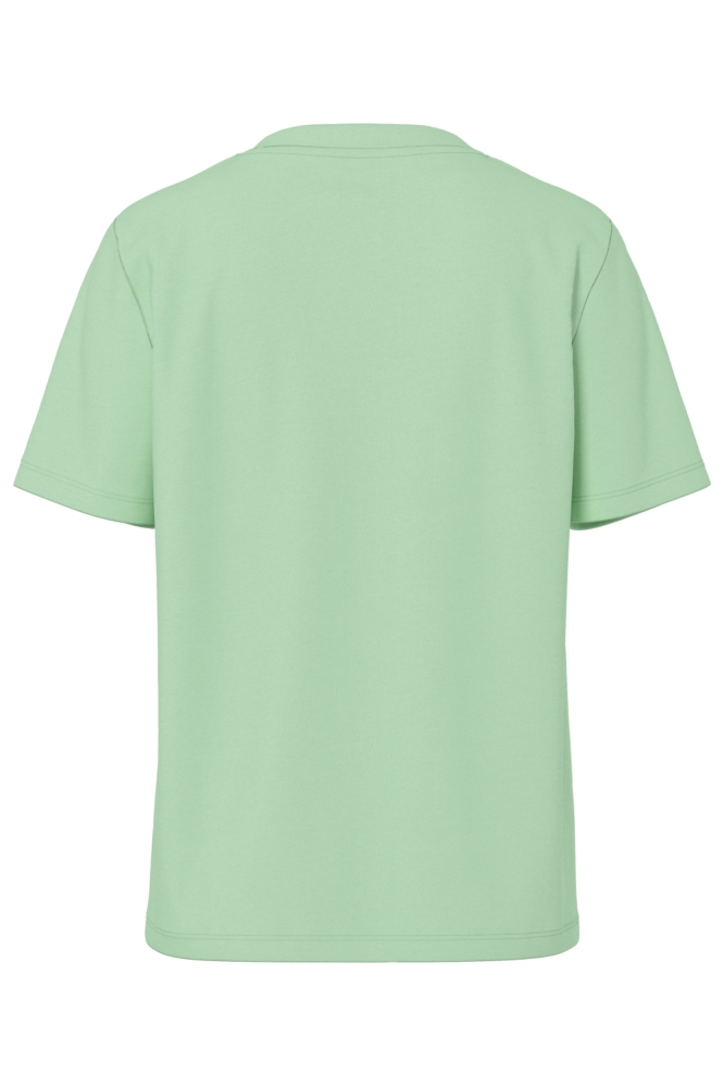 Pieces groene dames t-shirt | Achteraanzicht