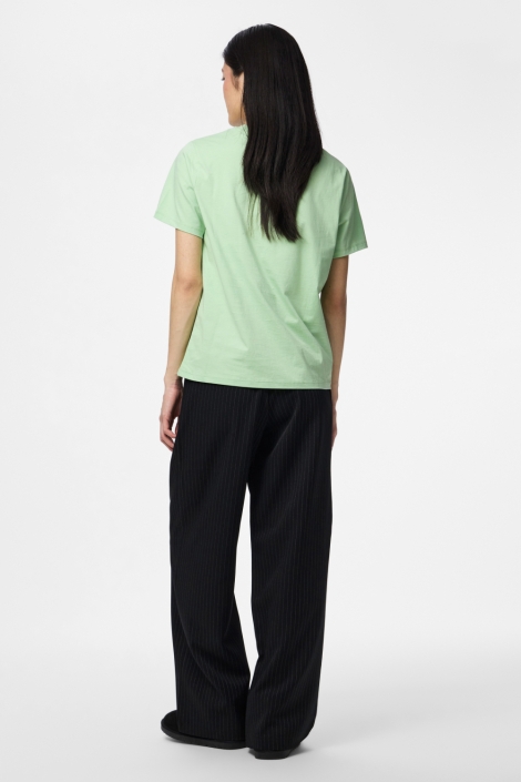 Pieces groene dames t-shirt | Model