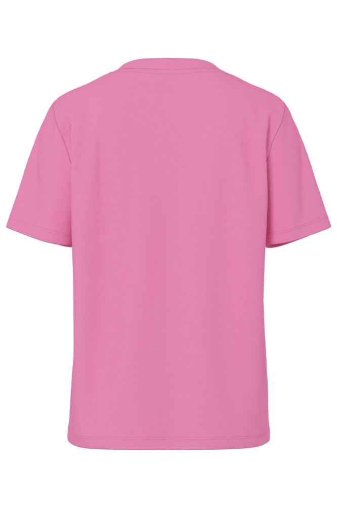 Pieces roze dames t-shirt | Achteraanzicht