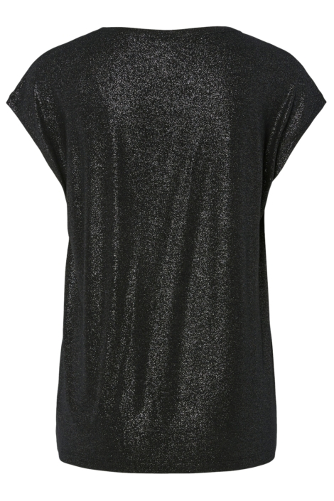 Pieces zwarte dames t-shirt | Achteraanzicht