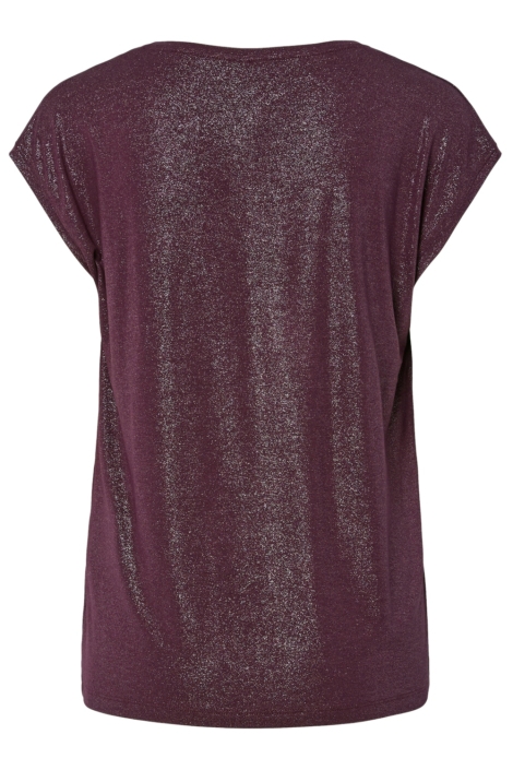 Pieces bordeaux dames t-shirt | Achteraanzicht