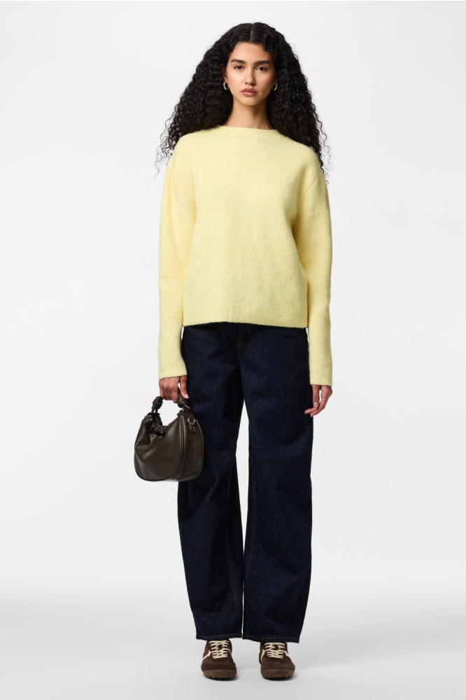 Pieces gele dames vest | Model