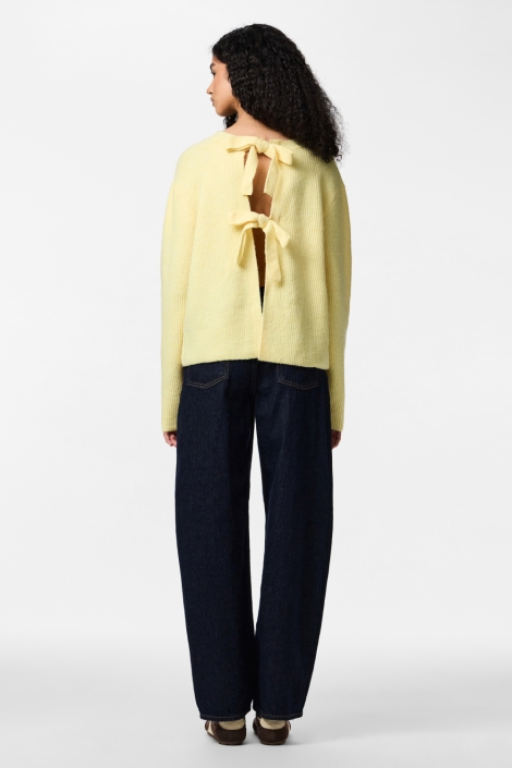 Pieces gele dames vest | Model