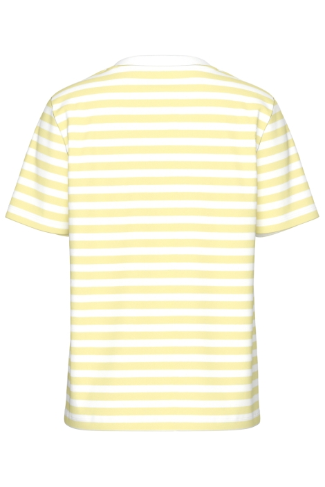 Pieces gele dames t-shirt | Achteraanzicht