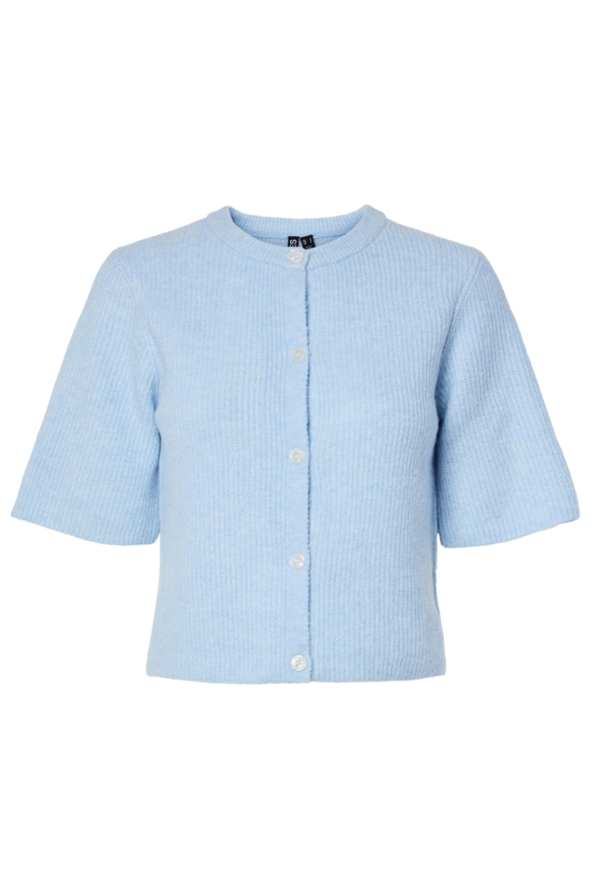 Pieces blauwe dames vest | Vooraanzicht