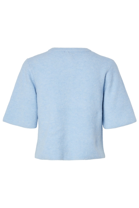 Pieces blauwe dames vest | Achteraanzicht