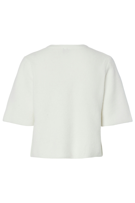 Pieces witte dames vest | Achteraanzicht