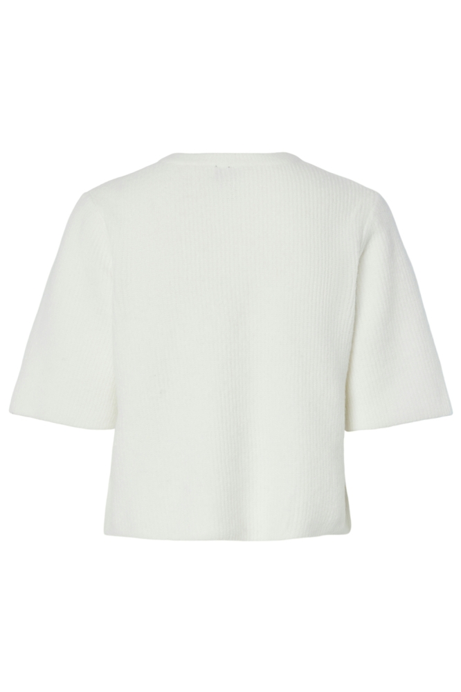 Pieces witte dames vest | Achteraanzicht