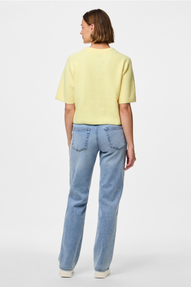 Pieces gele dames vest | Model